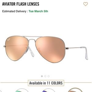 Ray Ban Aviator Flash Lens